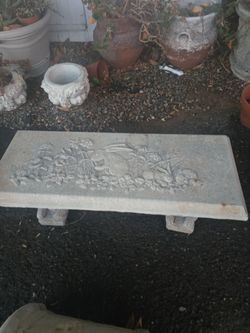Concrete bench