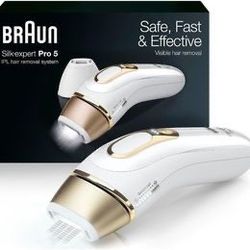 GREAT DEAL!! BRAND NEW!! $60 OFF!! Braun Silk Expert Pro5 IPL Hair Removal Device for Women & Men
