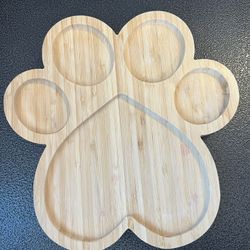 Paw Print Shaped Charcuterie Board