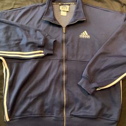 Vintage Adidas Soccer ⚽️ Jacket Three Stripes