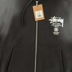 Stussy World Tour Zip Hoodie