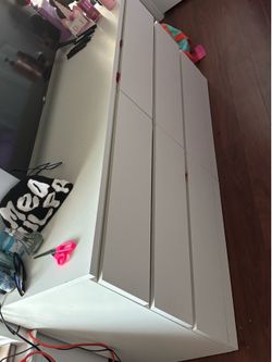 White Dresser with Six Drawers