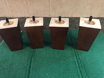 Wooden furniture legs- set of 4.