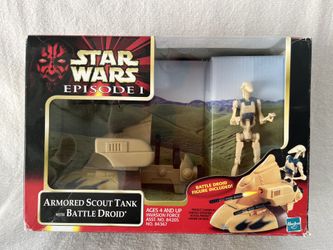 Star Wars Episode 1 TPM Vehicle: Armored Scout Tank with Battle Droid (1998)