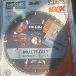 RIGID 5" Inch Multi Cut Diamond Blade