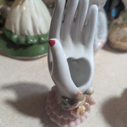 Porcelain Hand With Flowers