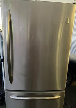 GE  Bottom Freezer Stainless Steel Refrigerator
