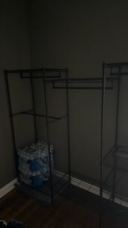 PICK UP ONLY ‼️Heavy Duty Clothes Rack, Freestanding Modular Closet System, Black