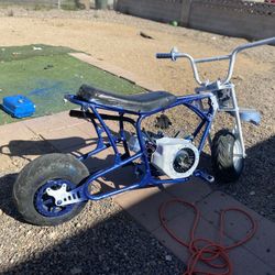 stretched mm80 mini bike with semi built 212 send trades