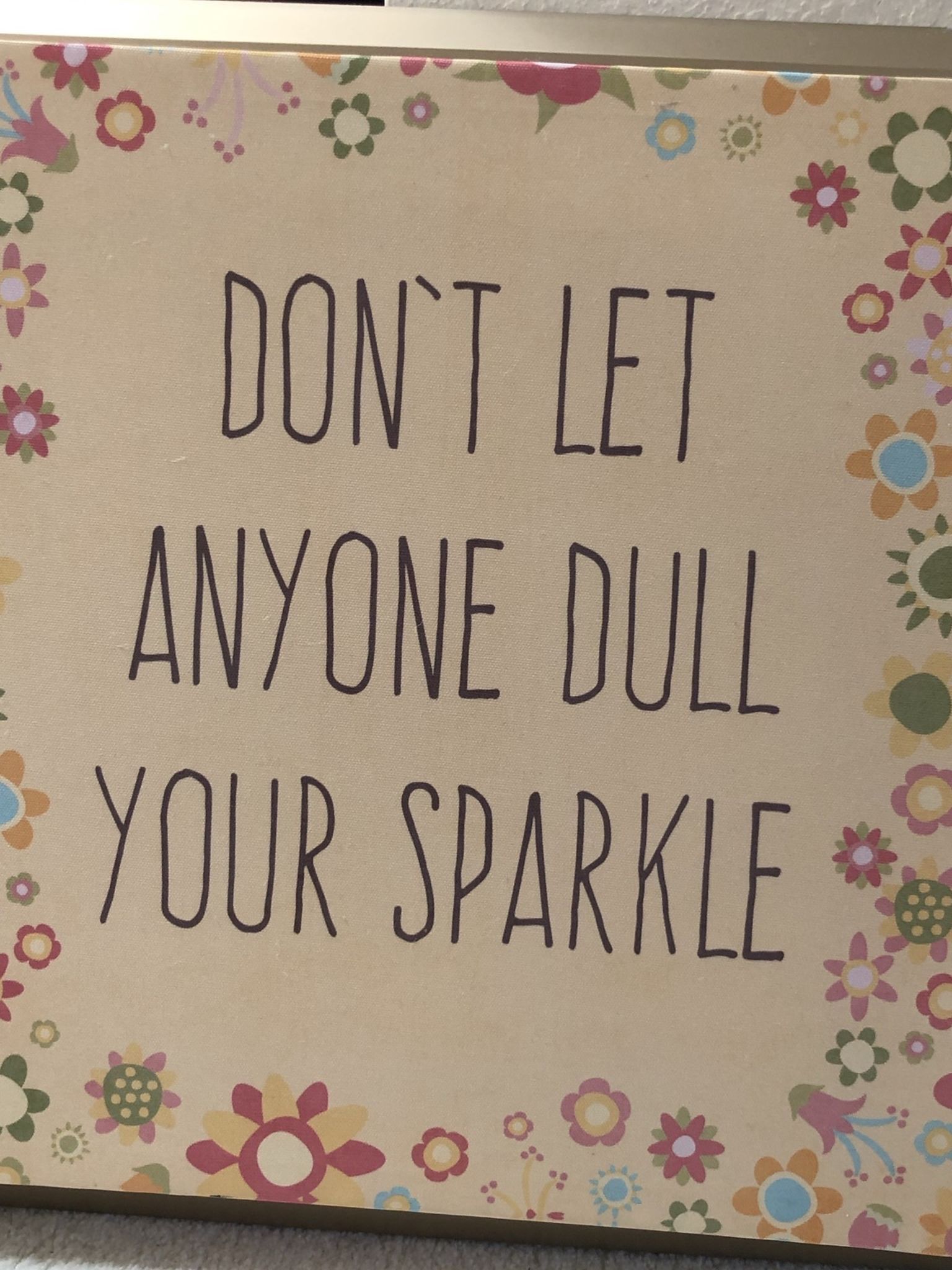 Positive Encouraging Wall Hanging