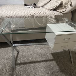 Glass desk