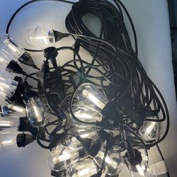  100ft Heavy Duty String Light with 30 LED Shattered Proof Bulbs + 2 Extra LED Bulbs 
