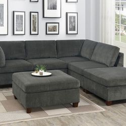 Sectional Sofa With Ottoman 