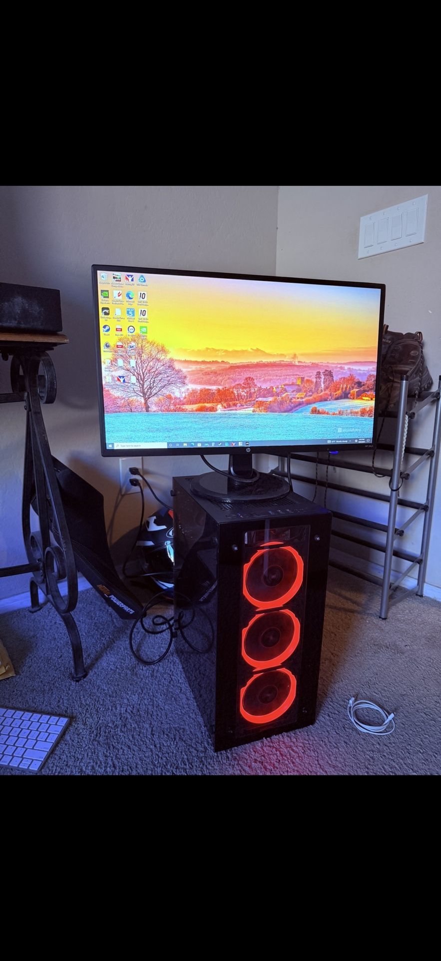 Gaming Computer with Monitor 