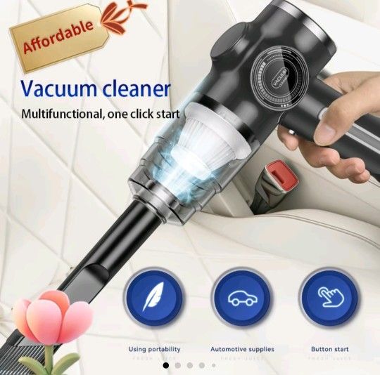 Portable cordless vacuum cleaner, handheld cordless
car vacuum cleaner - high suction, simple,
lightweight, USB charging, suitable for cars, homes,
of