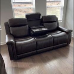 Power Reclining Set (sofa And Love Seat)