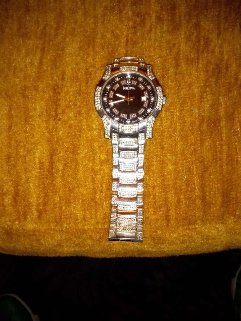 Bulova Watch,96B176, Silver