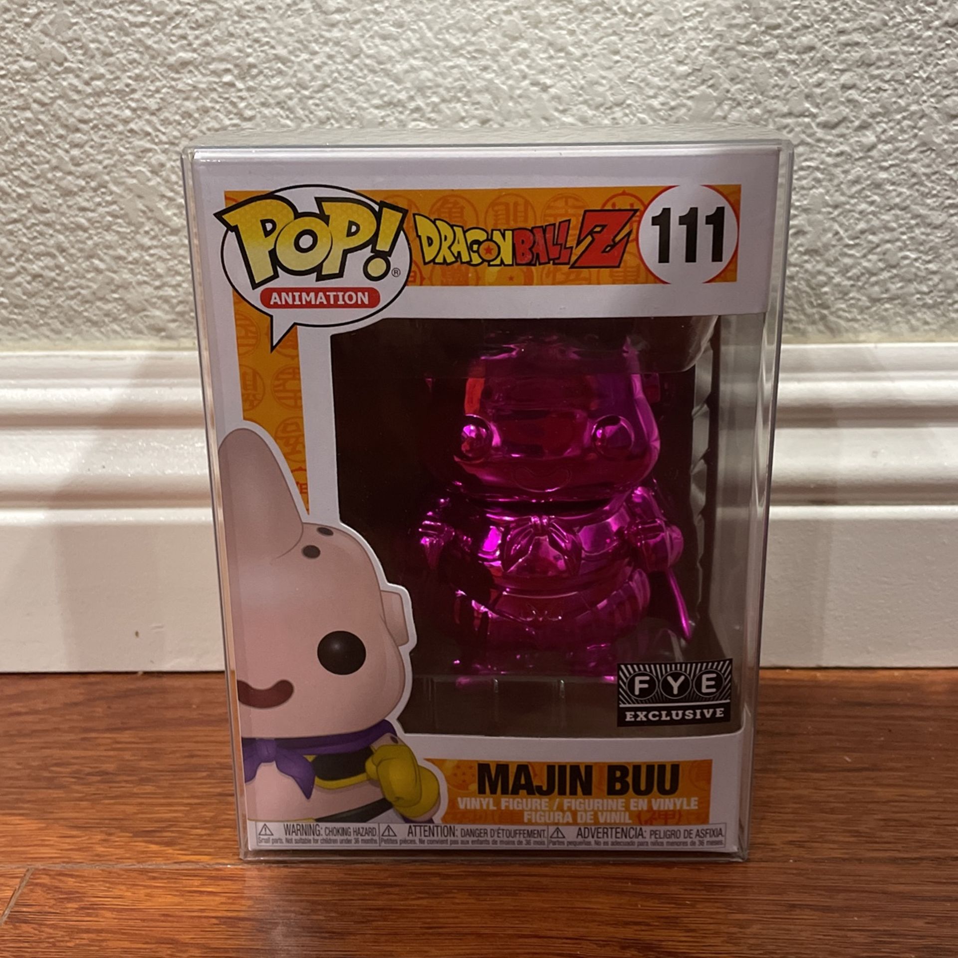 Funko Pop! DragonBall Z Majin Buu (Pink Chrome) #111 FYE Exclusive