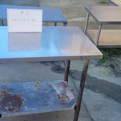 NSF Certified 36"x24"x34" Stainless Steel Restaurant Prep Table