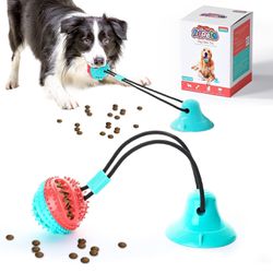Dog Toys for Aggressive Chewers Interactive Teething Boredom and Stimulating Tug of War Suction Cup Puzzle Indestructible Puppy Rope Enrichment Teeth 