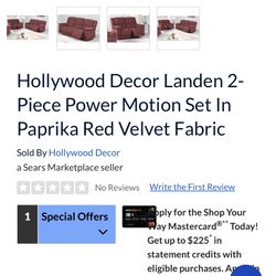 Rare Red Recliner Couch Set Local Delivery 🚚 💨