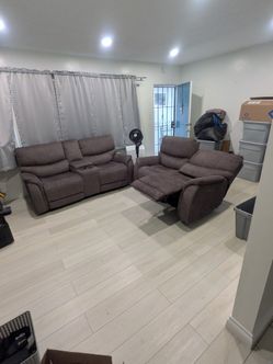 Living Spaces Nash Couch & Love Seat
