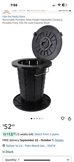 Portable Camping Toilet New Never Used