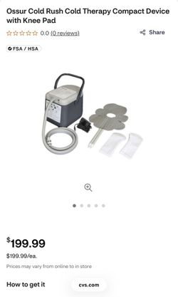 NewOssur  Cold Rush Cold Therapy Compact Device with Knee Pad