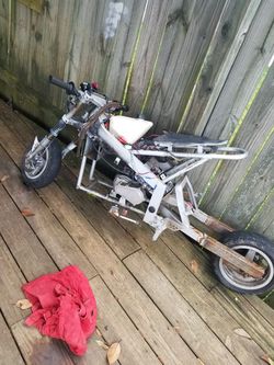 Pocket rocket and motor scooter.