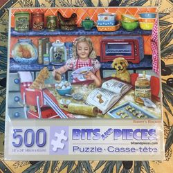 Buster’s Biscuits 500 Piece Puzzle by Bits And Pieces, New, Sealed