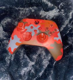 Red Camo X Box  One S Controller