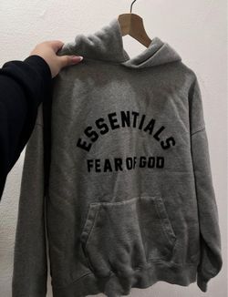 grey essentials hoodie
