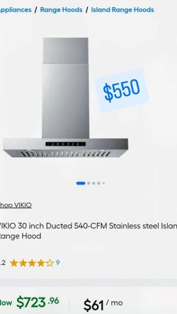 Shop VIKIO

VIKIO 30 inch Ducted 540-CFM Stainless steel Island Range Hood