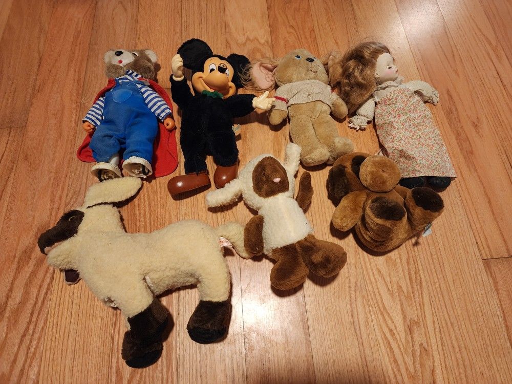 Vintage Dolls/stuffed Animals