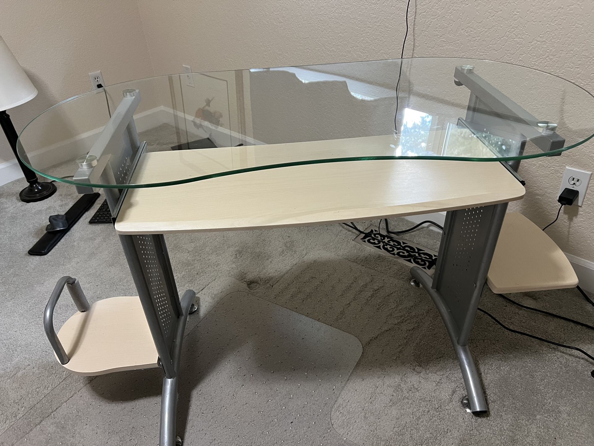 Minimalist Glass Desk