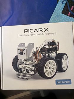 NEW SunFounder PiCar-X AI Self-Driving Robot Car Kit for Raspberry Pi – New/Open Box