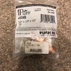 Pure 46049 Metal Tee, 0.5" Size