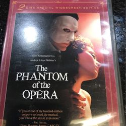 DVD Phantom Of The Opera Played 3  Times