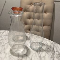 Antique Hurricane Lamp, Shades