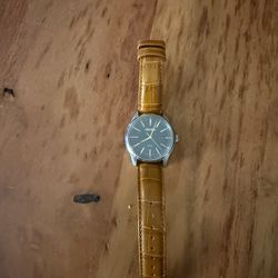 Seiko Solar Watch With Leather Band