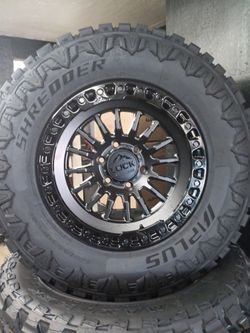 17x9 Lock 6 LUGS 6X139 6X5.5 On 285 70 17 APLUS MT