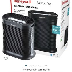 Honeywell HPA300 HEP Air Purifier for Extra Large Rooms - Microscopic Airborne Allergen+ Dust Reducer, Cleans Up To 2250 Sq Ft in 1 Hour - Wildfire/Sm