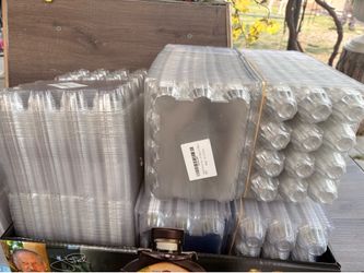 Plastic egg carton for 1 dozen chicken eggs
