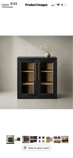 mopio Blake Storage Cabinet, Small Modular Accent Display Sideboard Buffet Cabinet with Storage, Media Console Credenza, for Kitchen, Coffee Bar, Pant