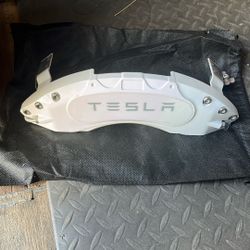 Tesla Y Caliper Covers “White” Low Profile