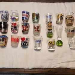 Shot Glass Collection  (24) - Good For Fathers Day 