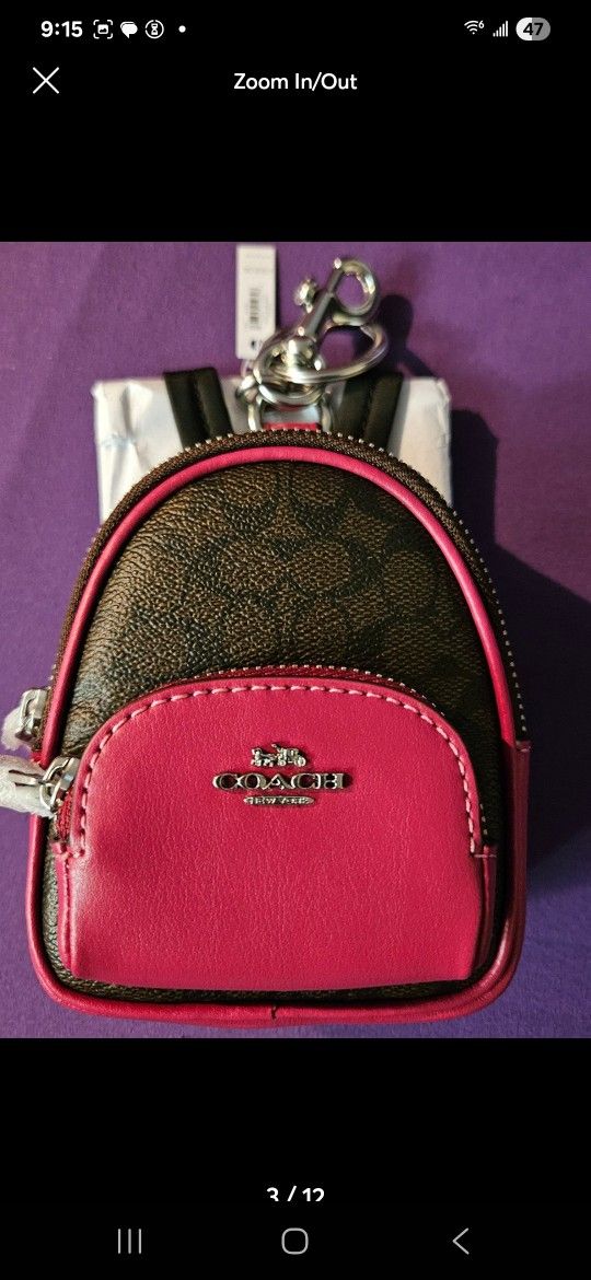 Coach Bag Charm