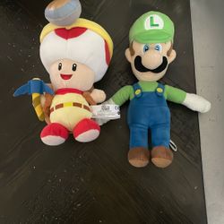 Luigi & Toad Plushy