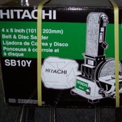 New Hitachi 4x8 Belt & Disc Sander SB10Y