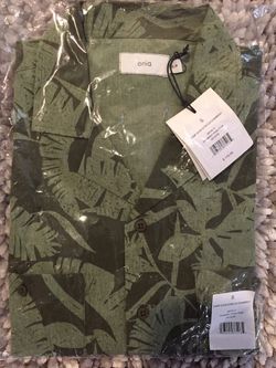 Onia Chambray Palm Shirt